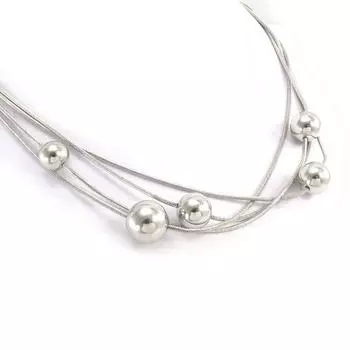 Les Trsors De Lily [J6096] - Серебряное колье «Хореография»