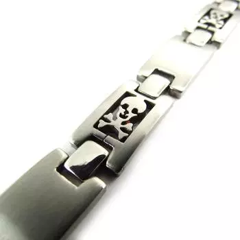 Les Trsors De Lily [J6311] - Серебряный дизайнерский браслет Tte de Mort