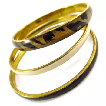 Les Trsors De Lily [J6841] - Дизайнерский браслет Королева сафари коричнево-бежевое золото