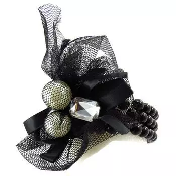 Les Trsors De Lily [J6931] - Черный дизайнерский браслет «Скарлетт»