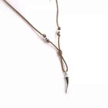 Les Trsors De Lily [J6959] - Серебристо-коричневое ожерелье «Килиманджаро»