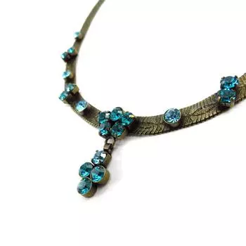 Les Trsors De Lily [J6987] - Дизайнерское колье Sissi бирюза