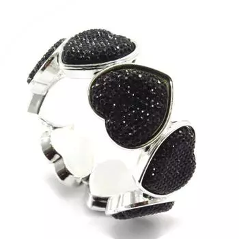 Les Trsors De Lily [J7246] - Черный дизайнерский браслет Love