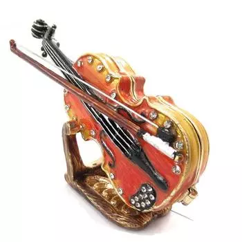 Les Trsors De Lily [J7383] - Оранжевая шкатулка для украшений Скрипка