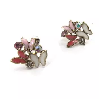 Les Trsors De Lily [J7705] - Дизайнерские серьги Sissi розово-белые