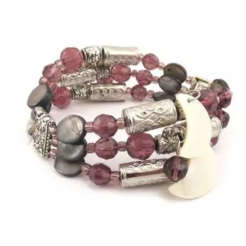 Les Trsors De Lily [J7767] - Фиолетовый дизайнерский браслет «Скарлетт»