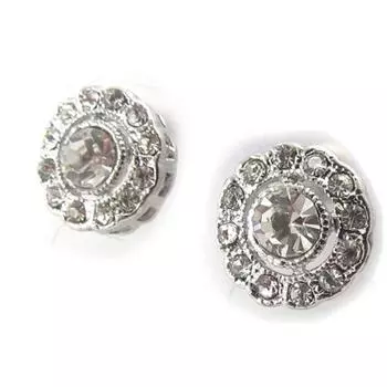 Les Trsors De Lily [J7841] - Белые дизайнерские серьги «Сисси» (12 мм)