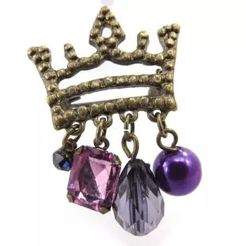 Les Trsors De Lily [J7848] - Пурпурная дизайнерская брошь Scarlett