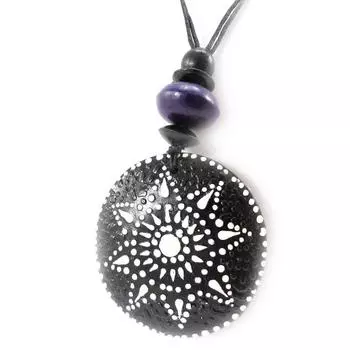 Les Trsors De Lily [J8478] - колье Kilimanjaro черно-фиолетовое