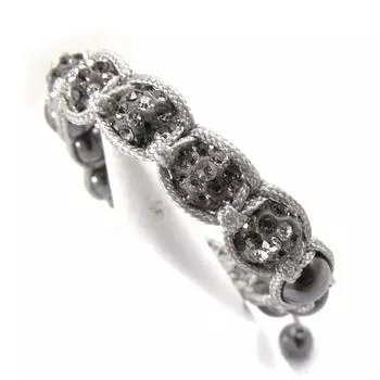 Les Trsors De Lily [J8951] - Этнический браслет Шамбала серый