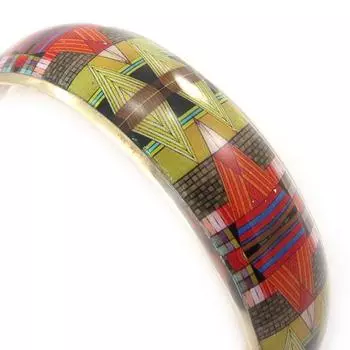 Les Trsors De Lily [J9168] - Дизайнерский браслет Bohemian Rhapsody зелено-оранжевый