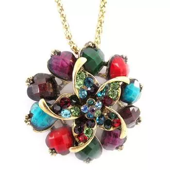Les Trsors De Lily [J9194] - Разноцветное дизайнерское колье «Богемская рапсодия»