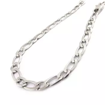 Les Trsors De Lily [J9354] - Стальной браслет Maille Figaro 21 см 5 мм