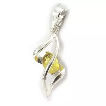 Les Trsors De Lily [K0592] - Серебряный кулон с янтарем «Вдохновение»