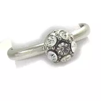 Les Trsors De Lily [K0932] - Белое кольцо для ног Crystal