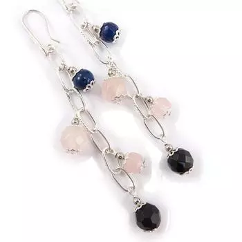 Les Trsors De Lily [K1103] - Дизайнерские серьги Mineralia tutti frutti