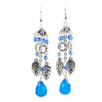 Les Trsors De Lily [K1112] - Синие дизайнерские серьги Mineralia