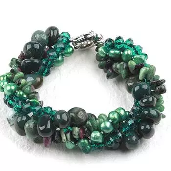 Les Trsors De Lily [K1173] - Зеленый браслет Mineralia