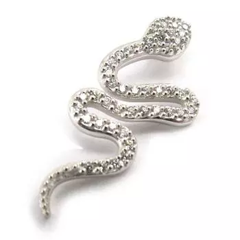 Les Trsors De Lily [K1428] — Белый серебряный кулон «Искушение»