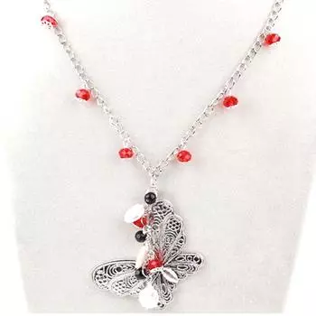 Les Trsors De Lily [K1640] - Дизайнерское колье Mineralia бабочка