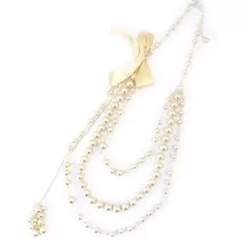 Les Trsors De Lily [K2793] - дизайнерское колье цвета экрю Sissi