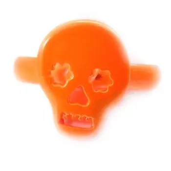 Les Trsors De Lily [K3075] - Кольцо Tte de Mort оранжевое