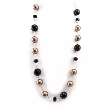 Les Trsors De Lily [K3267] - Длинное колье Scarlett коричнево-черное