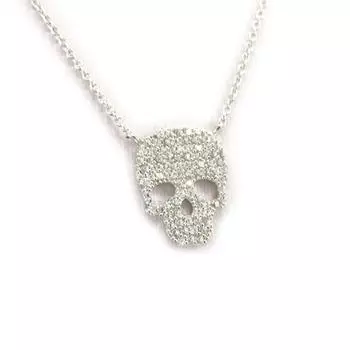 Les Trsors De Lily [K6634] - Серебряное ожерелье с белым черепом