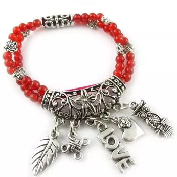 Les Trsors De Lily [K7281] - Браслет Mineralia из красного агата