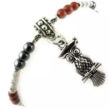 Les Trsors De Lily [K7288] - Браслет Mineralia коричнево-серый