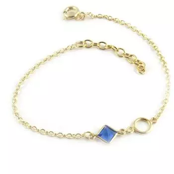 Les Trsors De Lily [K9596] - Браслет «Уникальный» синего цвета с покрытием из золота