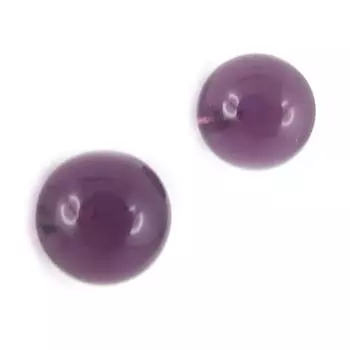 Les Trsors De Lily [K9632] - Серебряные серьги Mineralia аметист 10 мм