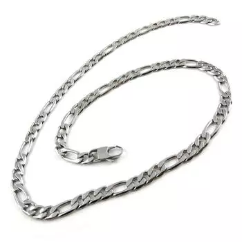 Les Trsors De Lily [L0446] - колье из стали Maille Figaro , 70 см, 9 мм