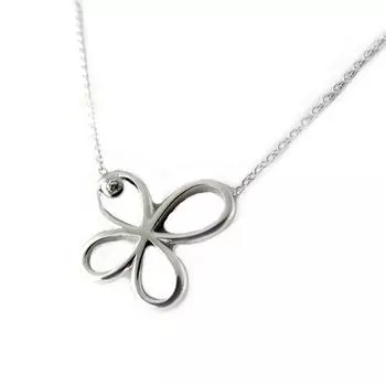 Les Trsors De Lily [L0454] - Серебряное ожерелье «Бабочка»