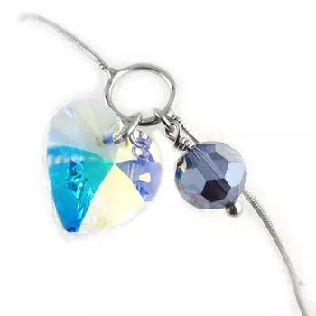 Les Trsors De Lily [L0517] - Серебряный браслет Love северное белое серебро