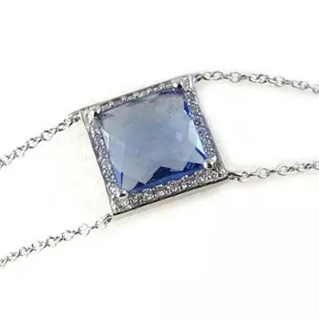 Les Trsors De Lily [L0766] - Серебряный браслет Sissi с синим танзанитом