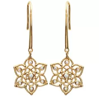 Les Trsors De Lily [L1178] — позолоченные серьги «Богиня»