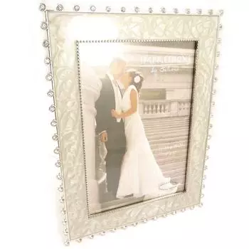 Les Trsors De Lily [L1507] - Бежевая хромированная фоторамка Romance (13x18 см) бежевый