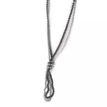 Les Trsors De Lily [L1635] - двухцветное серое дизайнерское колье Sissi