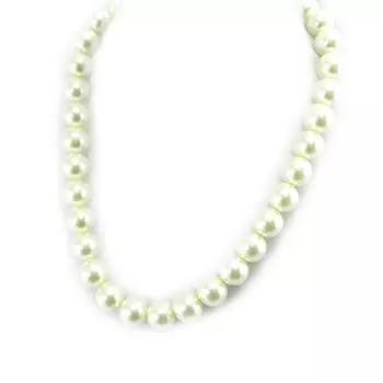 Les Trsors De Lily [L1640] - Колье Perla цвета слоновой кости (14 мм)
