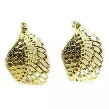 Les Trsors De Lily [L4266] - Серьги-кольца Les Ailes d Ange золотые