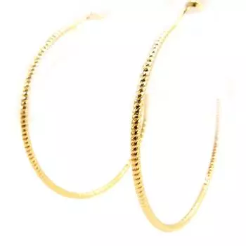 Les Trsors De Lily [L4317] - Позолоченные серьги-кольца Хореография - 55x2 мм