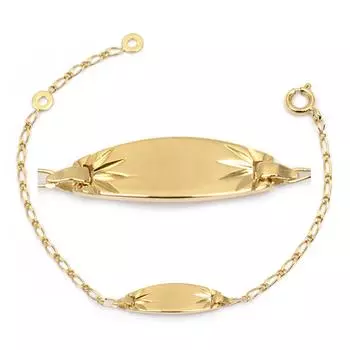 Les Trsors De Lily [L4328] - Позолоченная бордюрная цепочка Bambino - 15x7 мм