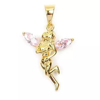 Les Trsors De Lily [L5150] - Подвеска Tinkerbell из розового золота с позолотой - 20x15 мм
