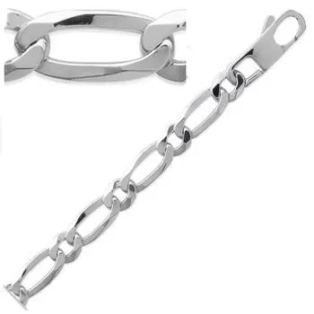 Les Trsors De Lily [L5663] - Серебряный браслет Figaro - 21 см 7 мм