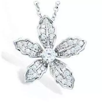 Les Trsors De Lily [L7406] - Серебряное колье Vahin , серебристо-белое (родиевое покрытие) - 20 мм