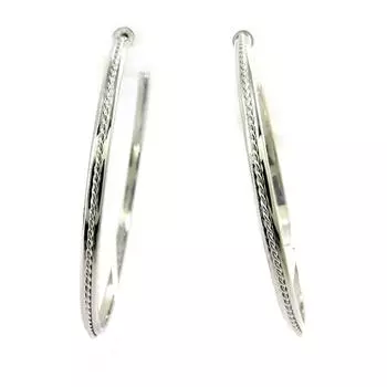 Les Trsors De Lily [L7606] - серебряные серьги-кольца Choreography 60 мм.