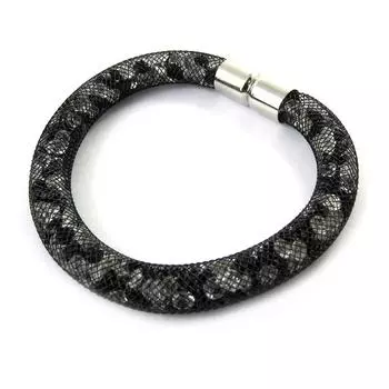 Les Trsors De Lily [L7871] - Дизайнерский браслет Jewels черный белый