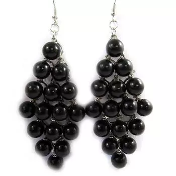 Les Trsors De Lily [L7935] - Черные серьги Carmen