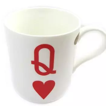 Les Trsors De Lily [L8836] - Кружка Королева червей бело-красная